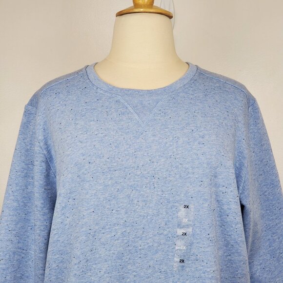 Karen Scott Sport Essential Blue Fleece Sweatshirt NEW NOWT Size 2X - Picture 2 of 12